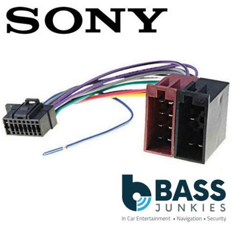 sony mex nbt car radio stereo  pin wiring harness loom iso lead adaptor ebay
