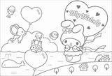 Melody Coloring Pages Color Sanrio Kuromi Kitty Hello Wallpaper Colouring Cartoons Fanpop Book Printable Kids Cartoon Sheets Background Print Cute sketch template