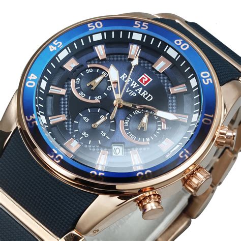 reward chronograph  men sports military mens quartz watches top brand luxury silicone strap