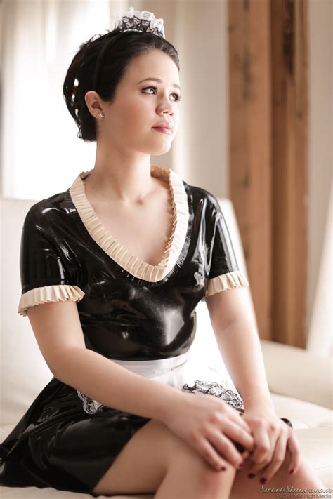 winning brunette maid by the name of yhivi is tired of wearing latex