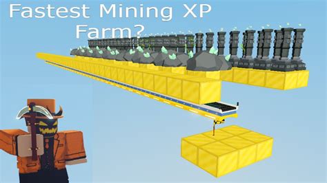 built  fastest mining xp farm  roblox islands youtube