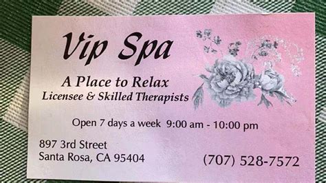 vip spa massage therapist  santa rosa
