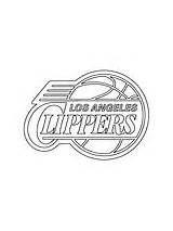 Coloring Logo Angeles Los Clippers Chargers Printable Spurs Pages San Antonio Nba sketch template