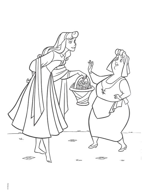 sleeping beauty coloring pages coloring pages  print