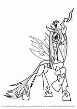 Chrysalis Pony Queen Little Coloring Pages Draw Learn Getcolorings Getdrawings sketch template