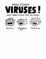 Viruses sketch template