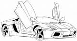 Aventador Lamborghini Coloring Pages Getcolorings Aventado Printable sketch template