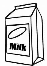 Milk Coloring Carton Clipart sketch template