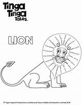 Tinga Coloring Lion Cbeebies Scholastic sketch template