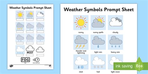 weather symbols worksheet activity sheet weather weather symbols