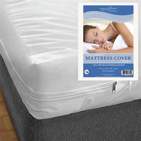 bed bug waterproof zipper vinyl pvc mattress cover protector 12 deep