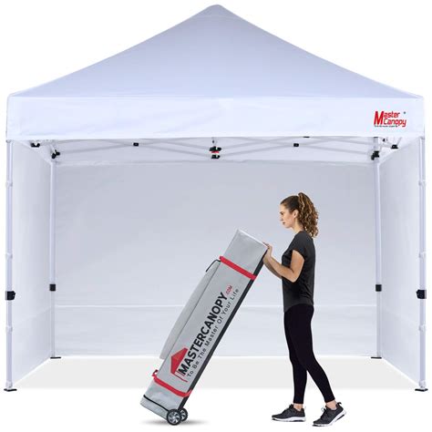 buy mastercanopy heavy duty pop  canopy tent  sidewallsxwhite