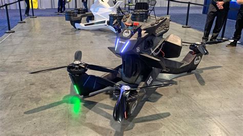 hoversurf rideable hoverbike  ces human drone bike youtube