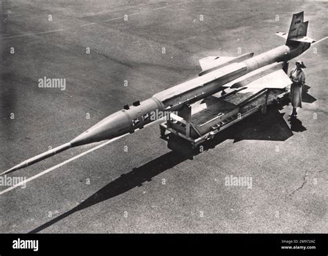 lockheed   supersonic guided target missile stock photo alamy