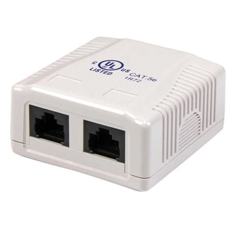dual cat  rj wall jack white network wall boxes startechcom