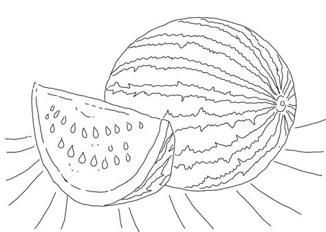cute watermelon coloring pages  getdrawings