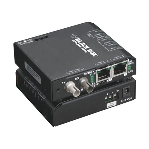 black box lbha p sc extreme media converter switch   mbps copper   mbps multimode