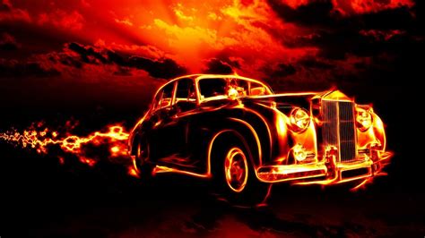 Classic Car In Fire 6996917 With Images Car