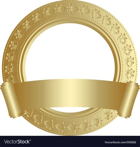 gold  frame royalty  vector image vectorstock