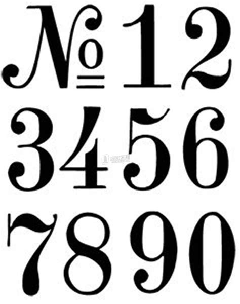 number stencil freenumberstencils  printable