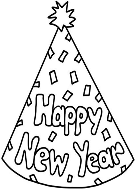 easy  print happy  year coloring pages  year coloring