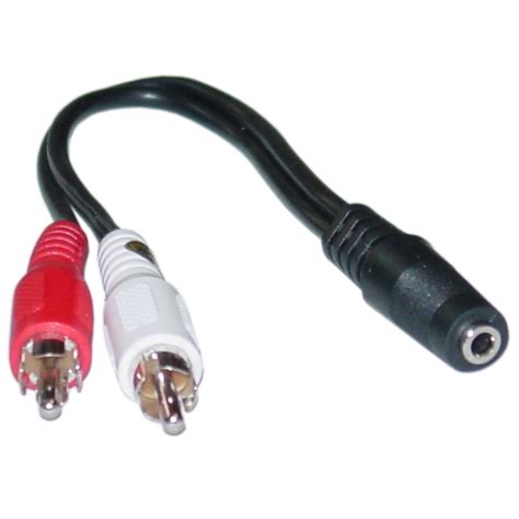 mm stereo   rca adapter cable