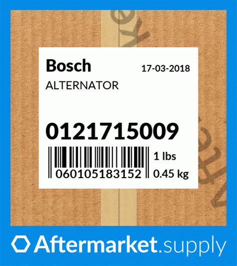 alternator fits bosch price