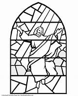 Coloring Pages Christmas Stained Glass Bible Religious Jesus Easter Printable Window Children Christian Kids Sheets Patterns Colouring Easy Clipart Template sketch template