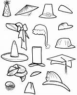Coloring Pages Hat Caps Popular Kids sketch template