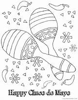 Coloring Mayo Cinco Pages Printable Kids Fiesta Crafts Maracas Color Mexican Print Coloring4free Worksheets Sheets Activities Printables Cactus Colouring Pinata sketch template