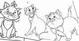 Coloring Aristocats Disneyclips Pages sketch template