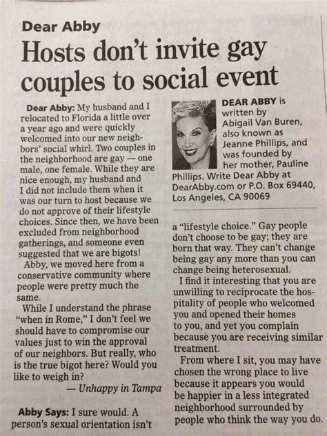 Couple Didnt Invite Gay Neighbors Because They Were Gay Then Complain