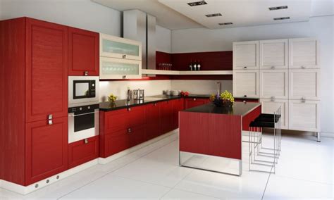 cocinas rojas  blancas descubre la nueva tendencia de  italian kitchen design red