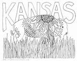 Kansas Coloring Pages Birthday Fromvictoryroad Happy Sheets Color State Choose Board sketch template
