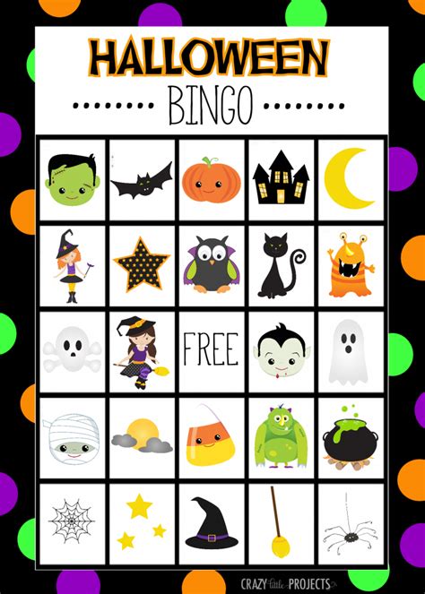 printable halloween bingo cards   players printable word