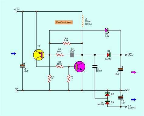 boost converter circuit  micro computer eleccircuitcom