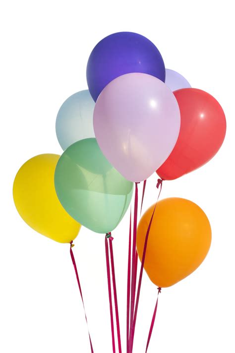 image  floating bunch  colorful party balloons freebiephotography