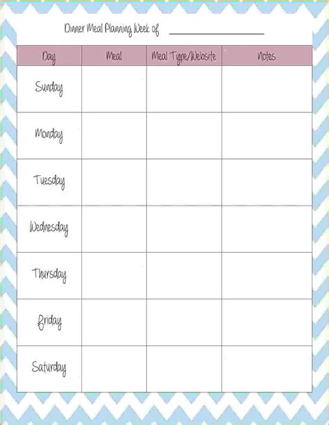 meal planner template goodnotes