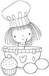 Inkleur Prente Coloring Pages Clipart Coloriage Dessin Colorier Clip Gourmandises Kids Kitchen Coloriages Colouring Para Om Chef Stamps Embroidery Sheets sketch template
