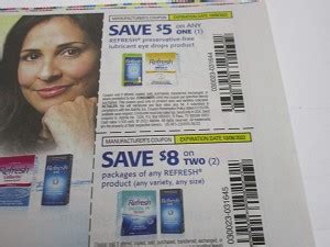 coupons  refresh preservative  lubricant eye drops