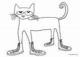 Cat Coloring Pages Pete Printable Cool2bkids Kids sketch template
