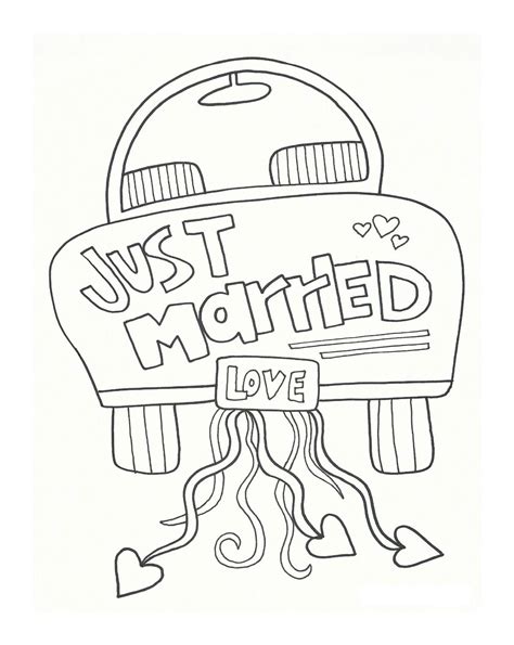 printable coloring pages  wedding printable coloring pages