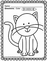 Pet Cat Pets Coloring Pages Preschool Animals Worksheet Colouring Family Animal Kids Color Activities Theme Printables Worksheets Printable Crafts Sheets sketch template