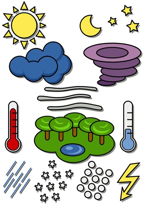weather symbols  vector site   vector art graphics