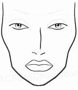 Makeup Face Chart Template Charts Blank Sketch Mac Printable Eye Pdf Print Drawing Make Templates Coloring Vidalondon Beauty Tips Facechart sketch template