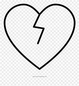 Heart Coloring Broken Clipart Pinclipart sketch template