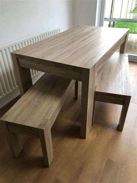 seater dining table  benches  sidcup london gumtree