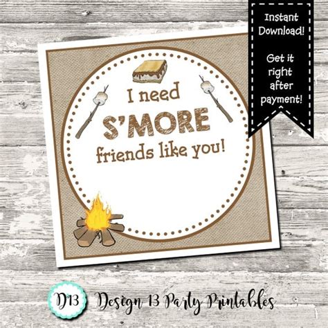 instant    smore friends   birthday party square