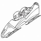 Olympic Bobsleigh sketch template