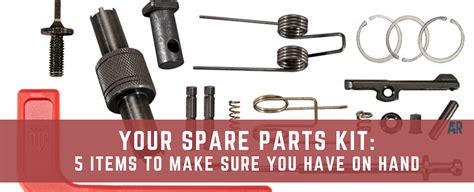 spare parts kit  items      byoar build   ar